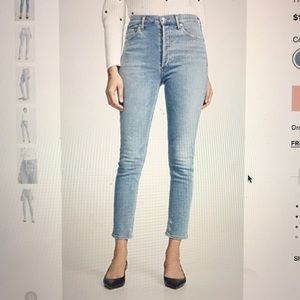 Agolde High Rise Nico Slim Fit Jean